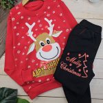 بلوز و شلوار اسپرت یلدایی گوزن برفی