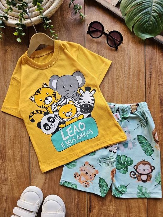 تیشرت و شلوارک پسرانه LEAO - تصویر 2