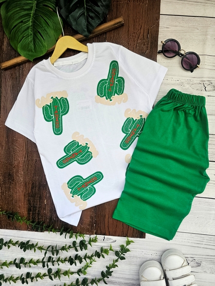 تیشرت و شلوارک کاکتوس - تصویر 3