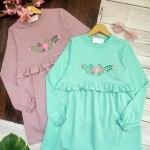 پیراهن دخترانه گلدوزی