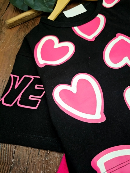 کراپ و شلوار دخترانه love - تصویر 5