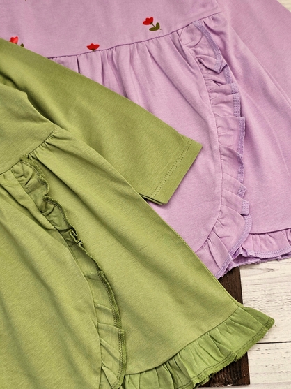 پیراهن دخترانه گل لاله - تصویر 6