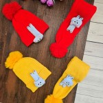 کلاه و شال دخترانه گربه