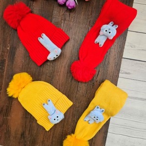 کلاه و شال دخترانه گربه