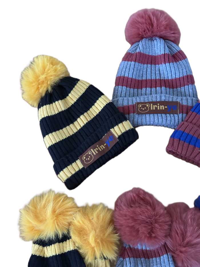 کلاه و شال گردن راه راه - تصویر 3