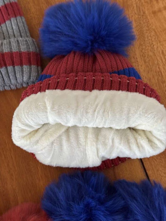 کلاه و شال گردن راه راه - تصویر 4