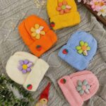 کلاه تک دخترانه گل دار