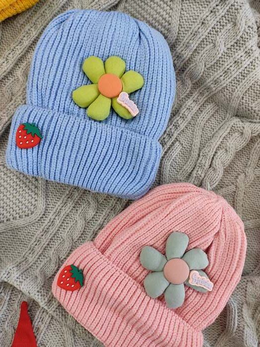 کلاه تک دخترانه گل دار - تصویر 4