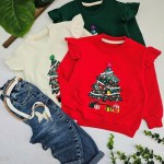 بلوز تک دخترانه کریسمس