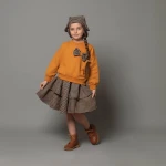 کراپ و دامن دخترانه همراه با کلاه