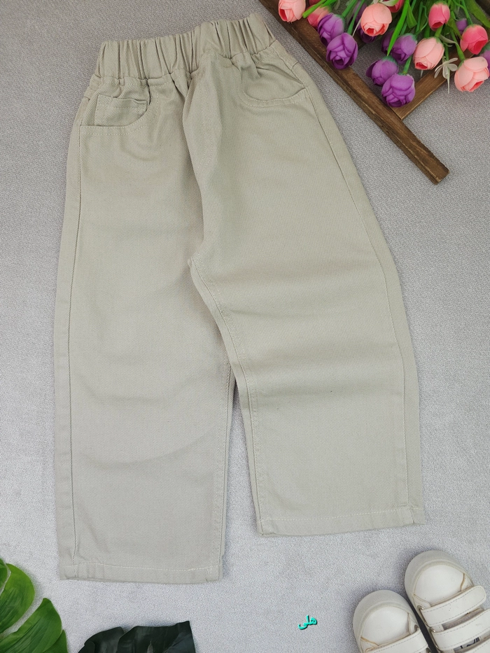 شلوار بگ دخترانه کتان - تصویر 5