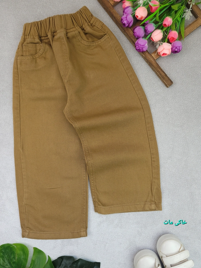 شلوار بگ دخترانه کتان - تصویر 4