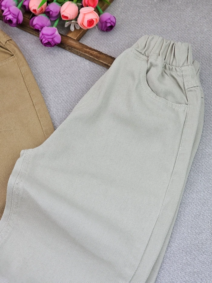 شلوار بگ دخترانه کتان - تصویر 6