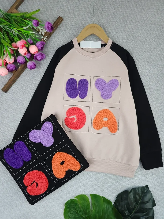 بلوز دخترانه چاپی ای