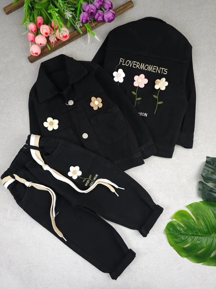 کت و شلوار کتان دخترانه برکه - تصویر 3