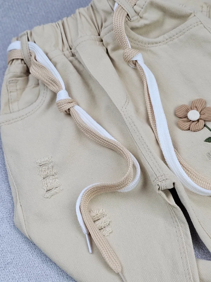 کت و شلوار کتان دخترانه برکه - تصویر 7