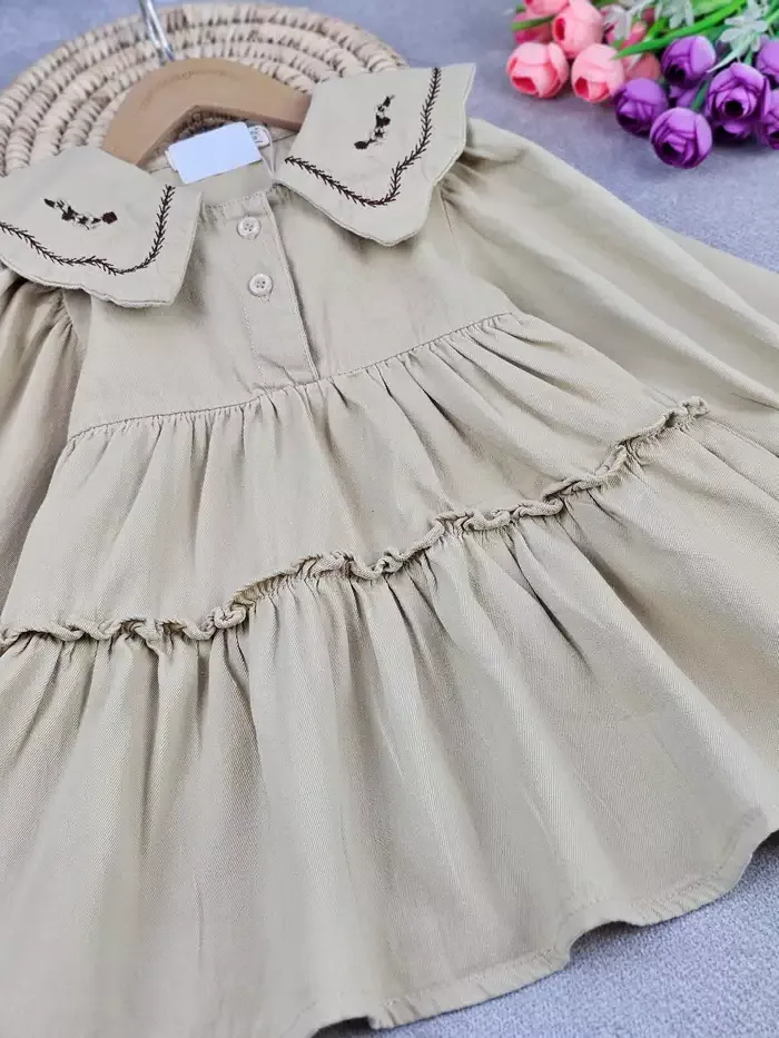 پیراهن دخترانه جوانه - تصویر 4