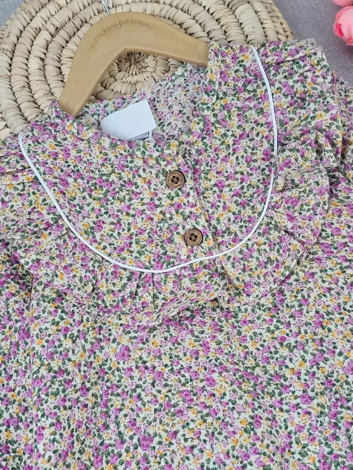 پیراهن دخترانه چین دار - تصویر 5