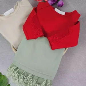 بلوز تک دخترانه لبه تور