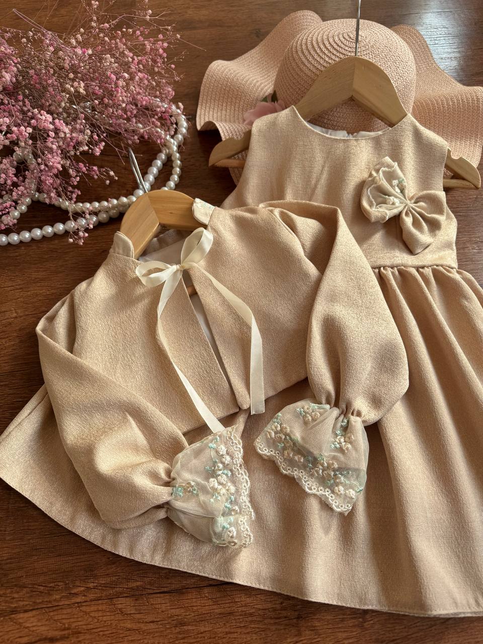 کت و سارافون دخترانه ترمه - تصویر 5