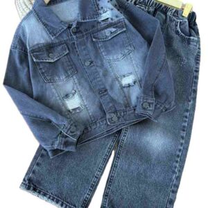 کت جین دخترانه مروارید