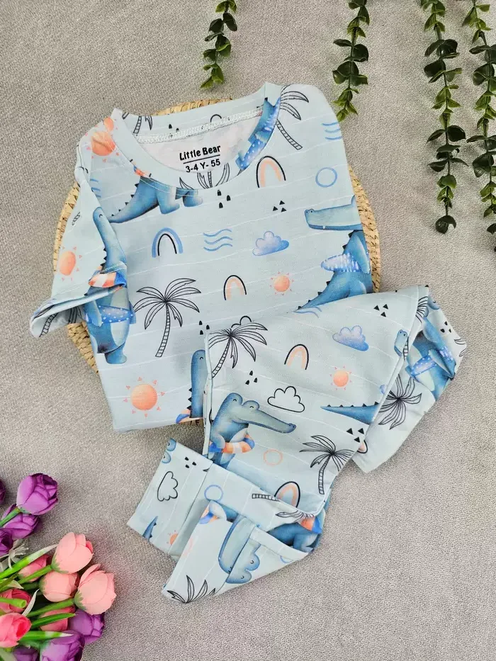 تیشرت و شلوار خواب پسرانه نیهان - تصویر 3