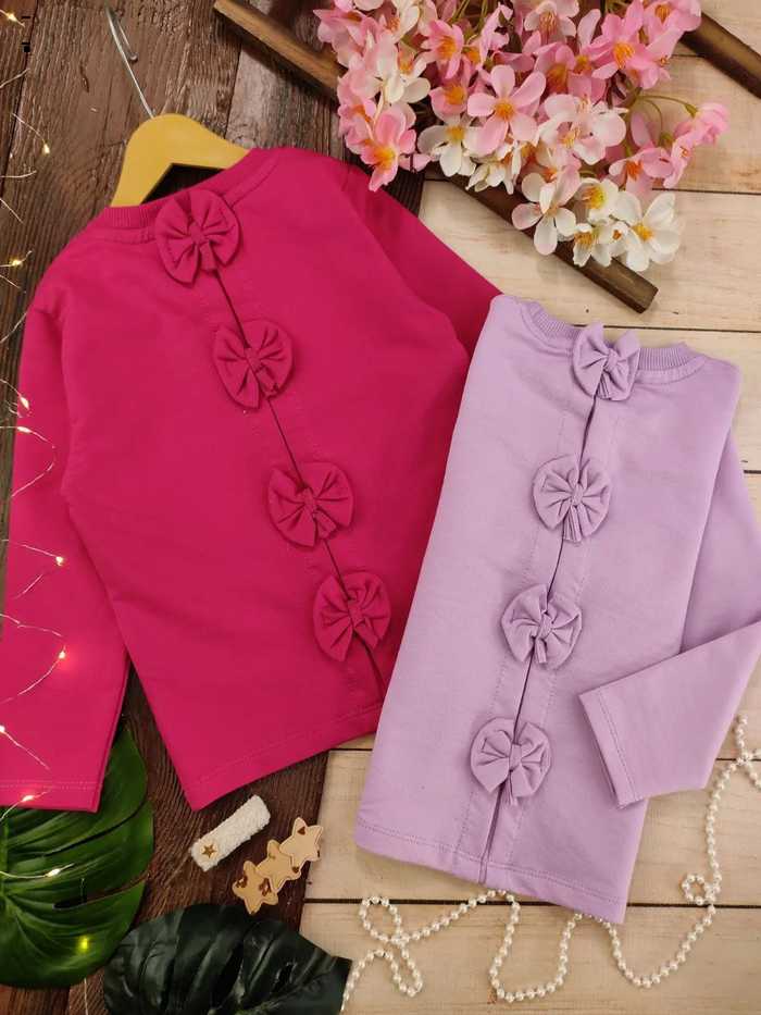 بلوز تک دخترانه پشت پاپیونی - تصویر 6