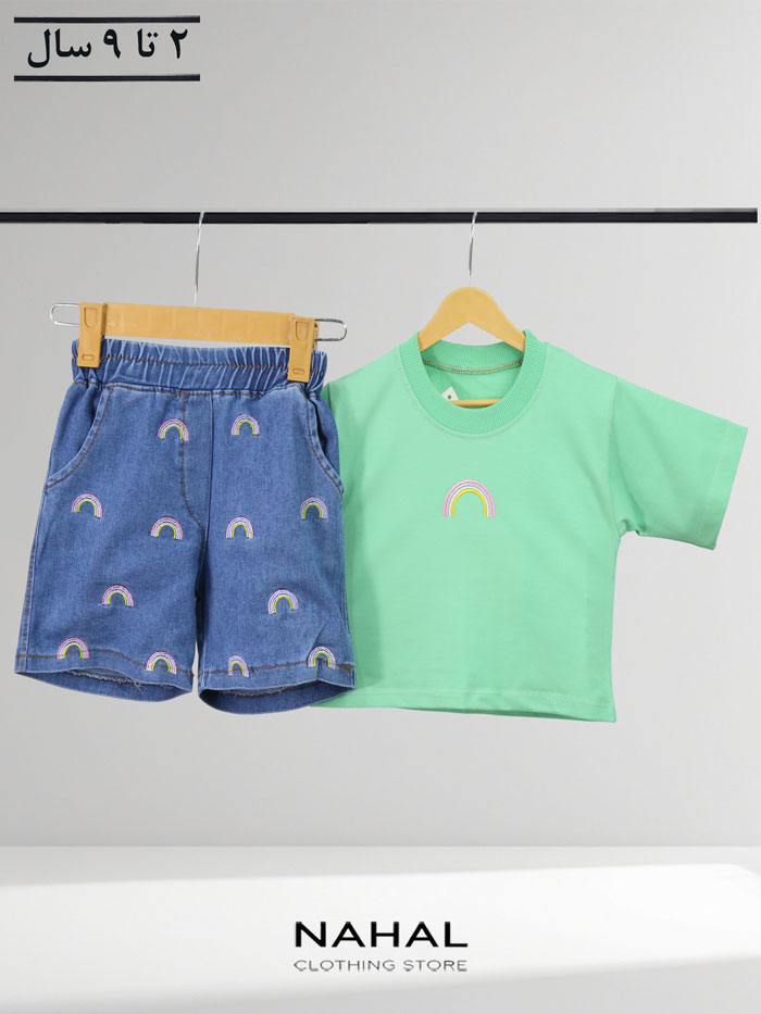 کراپ و شلوارک دخترانه ترگل - تصویر 5