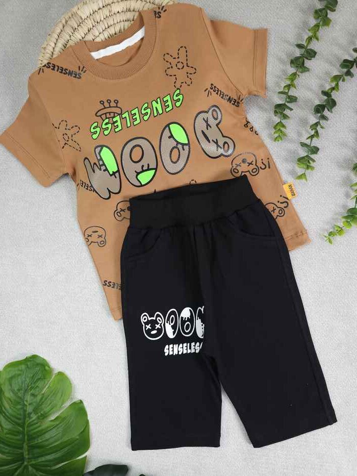 تیشرت و شلوارک پسرانه خرس ضربدر - تصویر 4