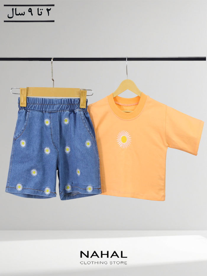 کراپ و شلوارک دخترانه ترگل - تصویر 4