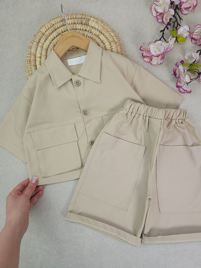 کراپ شلوارک دخترانه شایلین - تصویر 3