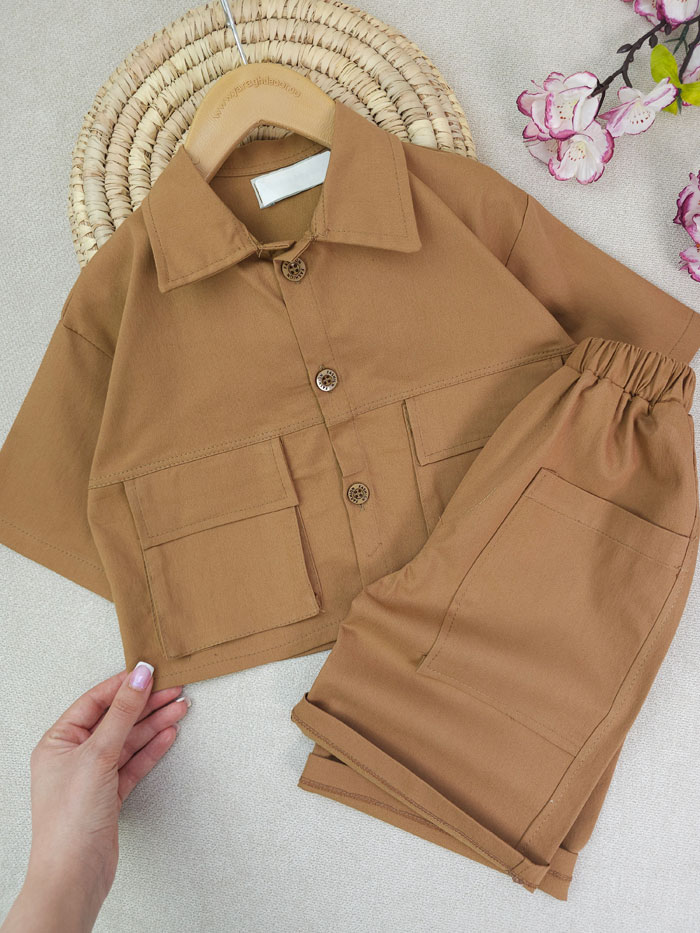 کراپ شلوارک دخترانه شایلین - تصویر 5