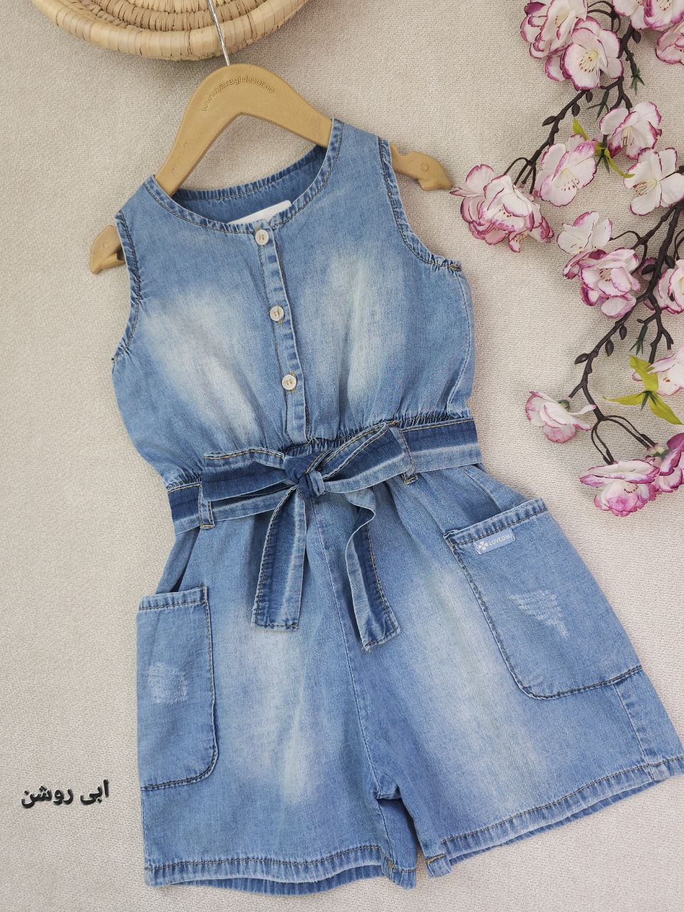 سرهمی جین دخترانه مانیا - تصویر 6