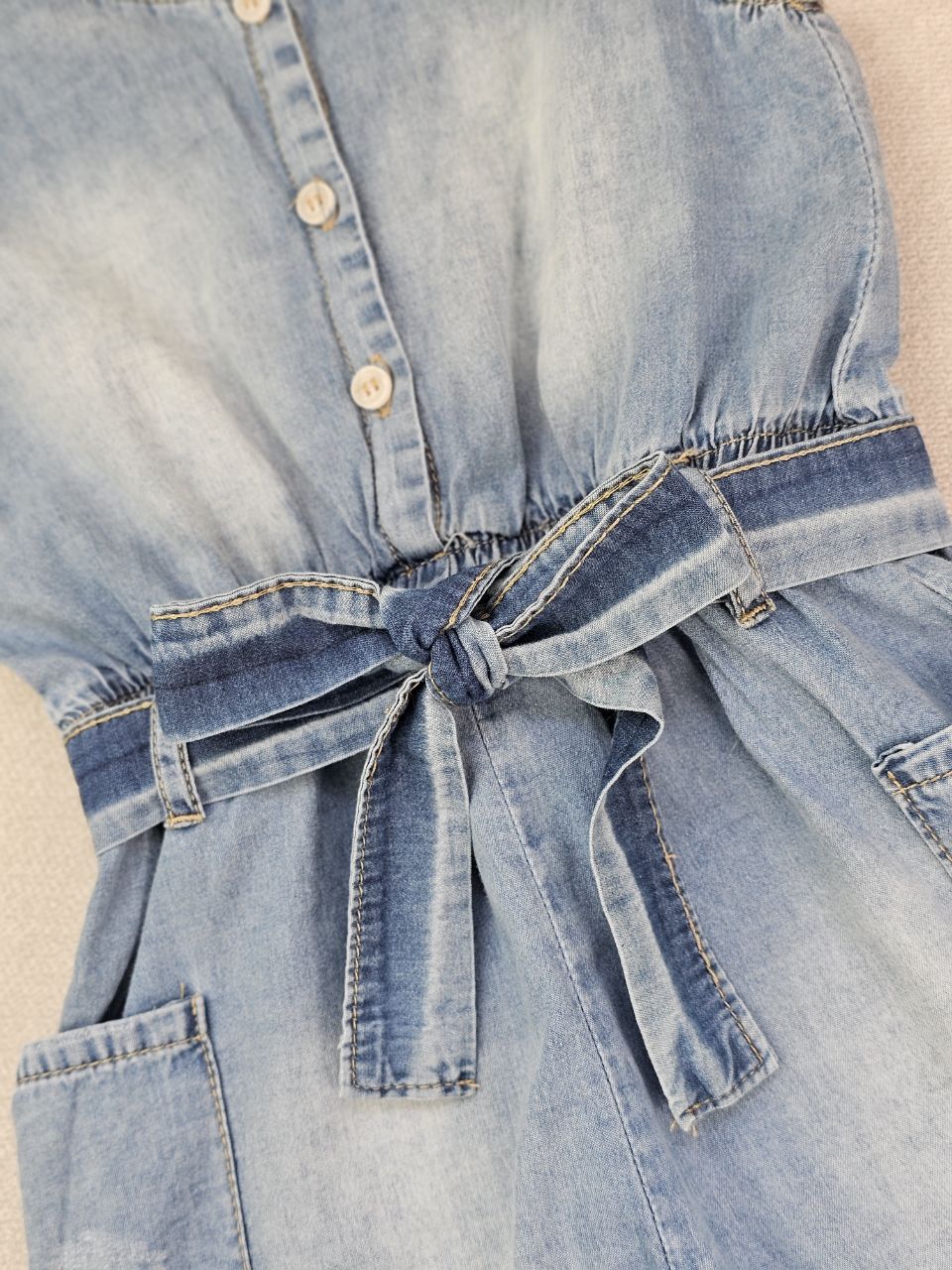 سرهمی جین دخترانه مانیا - تصویر 4