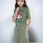 تیشرت و شلوارک دخترانه THEWORLD