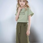 کراپ و شلوار دخترانه بگ پاپیون