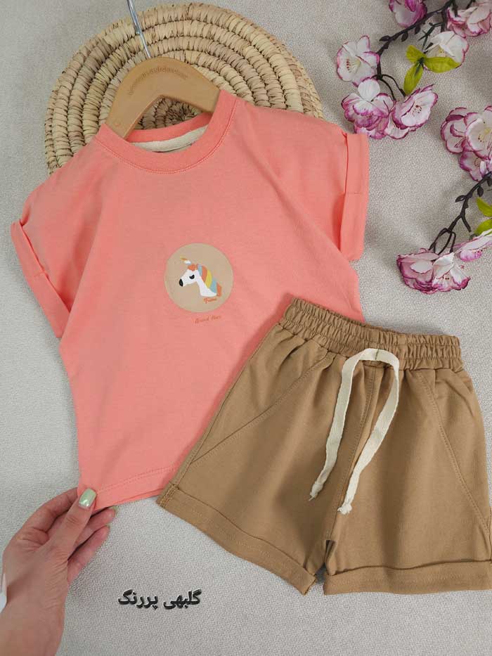 تیشرت و شلوارک دخترانه فلامینگو - تصویر 6