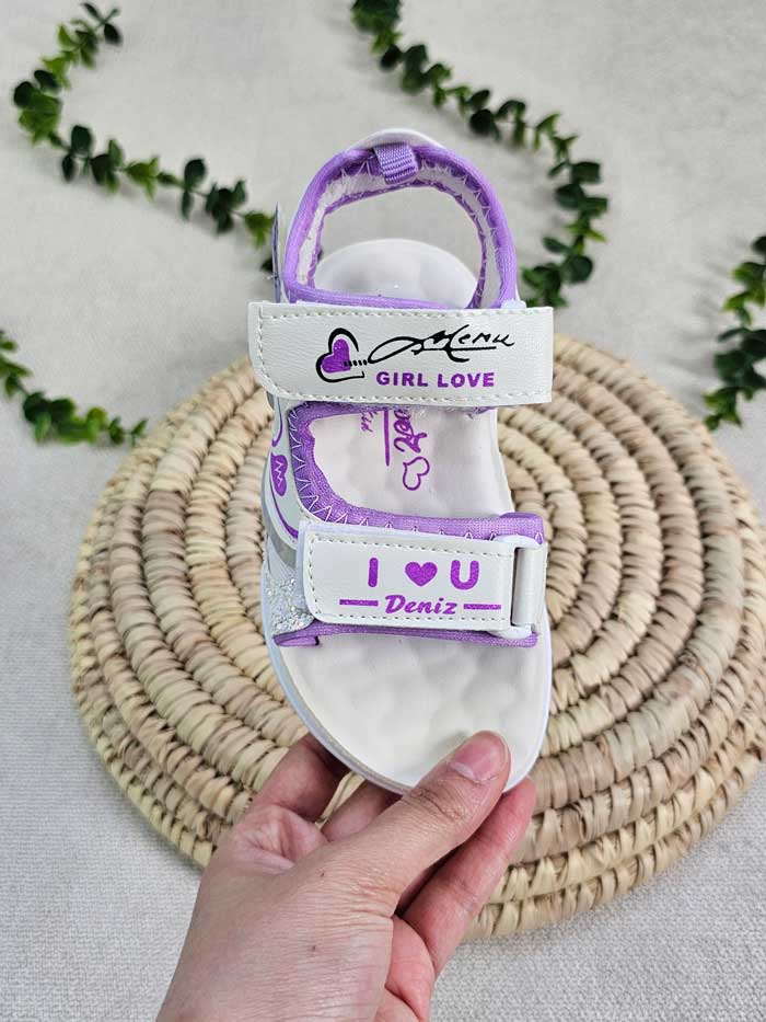 صندل دخترانه دختر و پروانه - تصویر 6