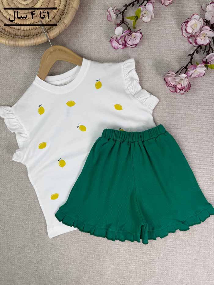 تاپ و شورتک دخترانه میجان - تصویر 3