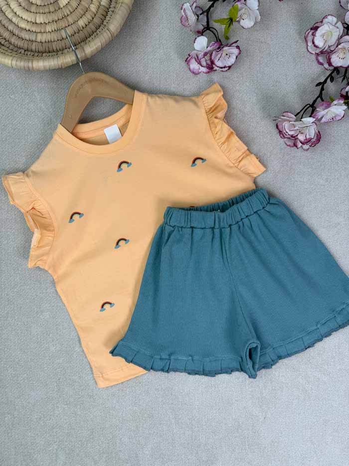 تاپ و شورتک دخترانه میجان - تصویر 4