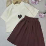 کراپ و دامن دخترانه رزان