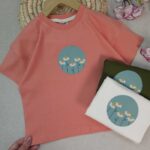 تیشرت دخترانه گل دایره ای