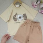 تیشرت و شلوارک دخترانه GOD