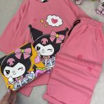 تیشرت و شلوارک دخترانه کرومی