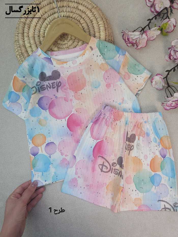 ست تیشرت و شلوارک خواب دخترانه سدنا - تصویر 5