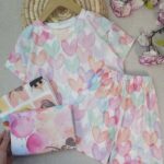 ست تیشرت و شلوارک خواب دخترانه سدنا