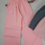 شلوار دخترانه لنین رنگی