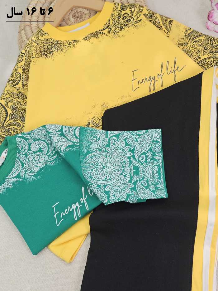 تیشرت و شلوار پسرانه طرح سنتی - تصویر 6