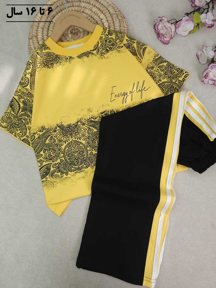 تیشرت و شلوار پسرانه طرح سنتی - تصویر 3