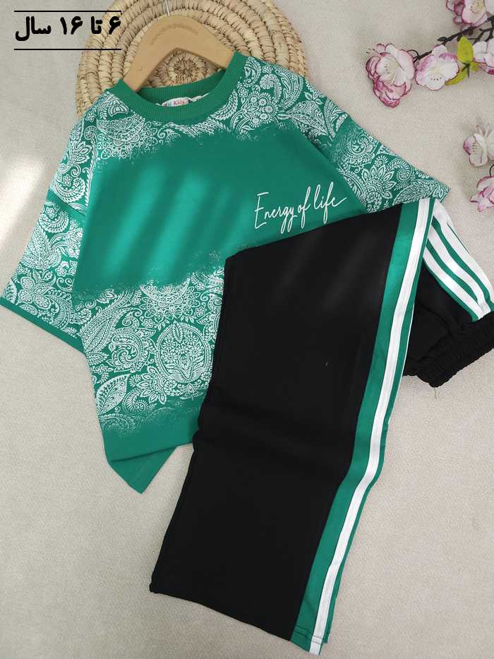 تیشرت و شلوار پسرانه طرح سنتی - تصویر 5